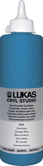 Lukas Cryl Studio Acrylic Paint 500 ml Cerulean Blue Pintura acrílica