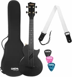 Cascha Carbon Fibre Set Black Ukelele de concierto