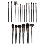 MIMO Makeup Brush Set Black 18 Pcs zestaw pędzli