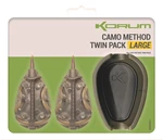 Korum set kŕmitok a formičky camo method twin pack - large