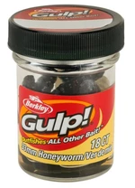 Berkley umelé nástrahy gulp honey worm-black 3,3 cm