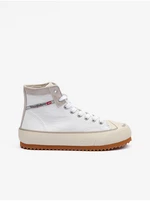 White Women's Leather Ankle Sneakers Diesel Principia