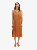 Brown Ladies Midi-Dresses Tom Tailor - Ladies