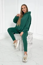 Set with sweatshirt dark green