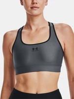 Under Armour HG Armour Mid Padless Sportovní podprsenka Šedá