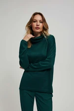 Blouse with a loose turtleneck