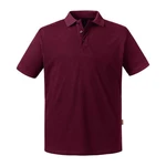 Burgundy Men's Polo Shirt Pure Organic Russell