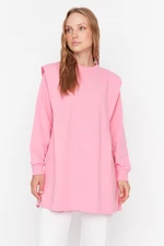 Trendyol Pink Padded Knitted Sweatshirt