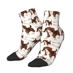 Cute Beagle Dog Pattern Socks Short Unique Casual Breatheable Adult Ankle Socks