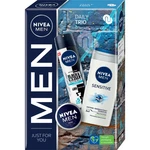 NIVEA MEN Daily Trio dárková sada (na obličej a tělo) pro muže