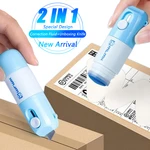 2 In1 Thermal Paper Correction Fluid with Unboxing Knife Home Office Identity Data Security Protection Liquid Eraser Box Opener