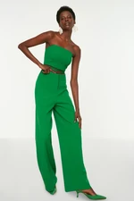 Trendyol Green High Waist Woven Trousers