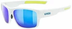 UVEX ESNLT Spirit Urban White Mat/Mirror Blue Cyklistické okuliare
