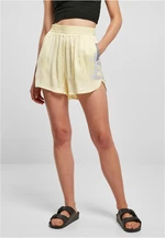 Women's Viscose Satin Resort Shorts - Soft Yellow