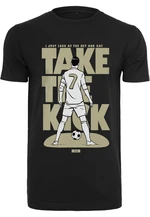 Soccer Balls Coming Home Take the Kick Tee Black