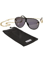 Naxos sunglasses with chain black/gold