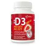 NUTRICIUS Vitamín D3 400IU pro děti jahoda 90 tablet