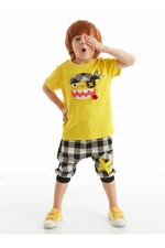 Denokids Pirate Plaid Boys Capri Suite