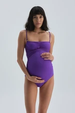 Dagi Purple maternity swimsuit