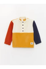 LC Waikiki High Neck Long Sleeve Color Block Fleece Baby Boy Sweatshirt