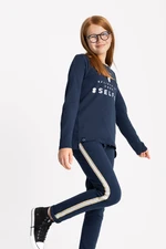 Volcano Kids's Regular Silhouette Jogging Trousers N-Joy Junior G28385-W22 Navy Blue