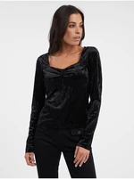 Orsay Black Women's Velvet Top - Women