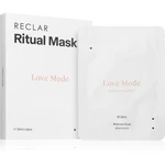 RECLAR Ritual Mask Love Mode jednorázová platýnková maska na obličej pro všechny typy pleti 5 ks