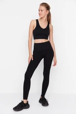 Trendyol Black Seamless/Seamless Pullover Full Length Sports Tights