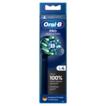 ORAL-B Pro Cross Action Black Kartáčkové hlavy 4 ks