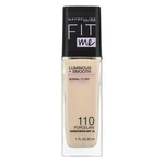 Maybelline Fit Me! Luminous + Smooth Foundation tekutý make-up pro sjednocenou a rozjasněnou pleť 110 Porcelain 30 ml