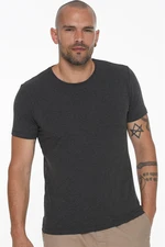 T8569 DEWBERRY BICYCLE COLLAR MEN'S T-SHIRT-LIGHT ANTHRACITE