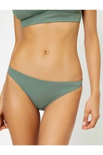 Koton Women's Green Plain Bikini Bottom