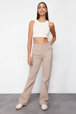 Trendyol Mink High Waist Wide Leg Jeans