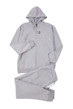 Trendyol Gray Melange Oversize/Wide Cut Hooded Basic Tracksuit Set