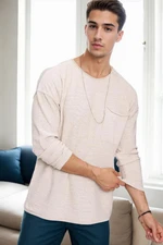 91626 Dewberry Knitwear Mens Sweater-BEIGE