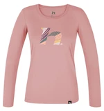 Women's long-sleeved T-shirt Hannah ELARA rose tan