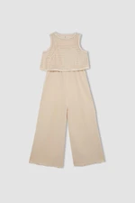 DEFACTO Girl's Sleeveless Long Jumpsuit