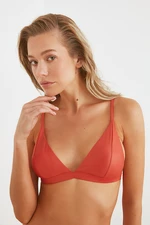 Trendyol Orange Bright Triangle Bikini Top