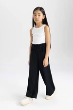 DEFACTO Girls' Culotte Fit Wide Leg Viscose Trousers