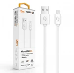 Datový kabel ALIGATOR 2A micro USB 2m, bílá