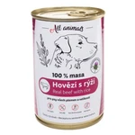 ALL ANIMALS konzerva hovězí mleté s rýží pro psy 400 g