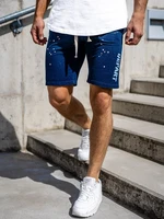 Pantaloni scurți denim bărbați bleumarin Bolf EX03