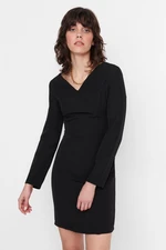 Trendyol Black Mini Woven Body-fitting Woven Dress