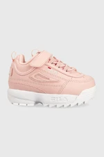 Dětské sneakers boty Fila Disruptor růžová barva