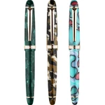 S3 Multicolor Resin Fountain Pen 0.5mm F Nib Golden Adult Student Writing Signing Pen Gift