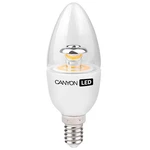 LED izzó Canyon E14, gyertya, áttetsző,  3.3W - fényerő 250 lm, meleg fehér 2700k, CRI > 80