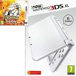 New Nintendo 3DS XL, pearl white + Pokémon Sun