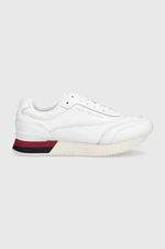 Sneakers boty Tommy Hilfiger FW0FW06836 LUX LEATHER SNEAKER bílá barva