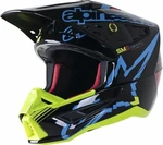 Alpinestars S-M5 Action Helmet Black/Cyan/Yellow Fluorescent/Glossy L Helm