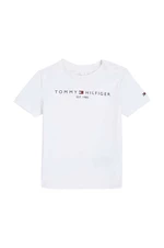 Detské tričko Tommy Hilfiger biela farba,,KN0KN01487